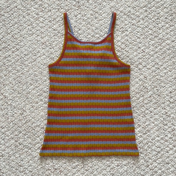 Madewell Tops - Madewell NWT multi color striped tank top